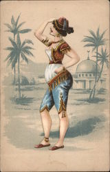 Woman in Native Dress Postcard