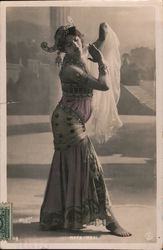 Mata Hari Exotic Dancer Postcard