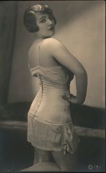 French Woman in lingerie, corset French Nudes Postcard Postcard Postcard