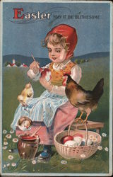 Easter: may it be blithesome With Chicks Postcard Postcard Postcard