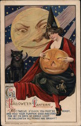 Rare "The Halloween Lantern" Samuel L. Schmucker Postcard Postcard Postcard