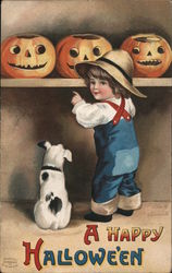 A Happy Hallowe'en Halloween Postcard Postcard Postcard