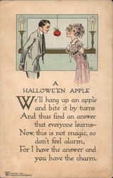 A Halloween Apple Postcard