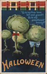 Halloween Cabbages Postcard