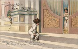 Nemo Valentine Greetings - A Boy on the Stairs of a Castle Postcard