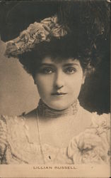 Lillian Russell Portrait Actresses Postcard Postcard Postcard