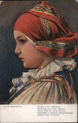 Jeune fille de Ung by Ostrau Postcard