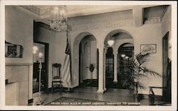 Foyer View N.D.G.W. Home Looking Through to Garden San Francisco, CA Postcard Postcard Postcard