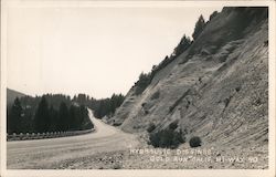 Highway 40 Going Through Mountain in California Postcard