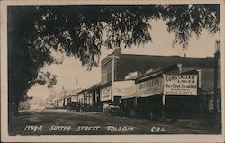 Sutter Street Businesses Folsom, CA Postcard Postcard Postcard