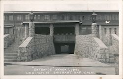 "Entrance" Nyack Lodge - U.S. Hi-Way 40 Postcard