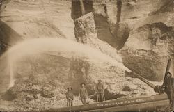 Hydraulic Gold Mining Postcard