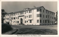 Baywood Apartments San Mateo, CA Postcard Postcard Postcard