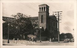 Catholic Church, Richfield Gasoline San Mateo, CA Postcard Postcard Postcard