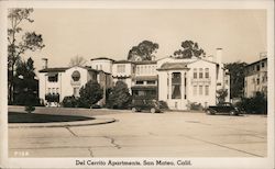 Del Cerrito Apartments San Mateo, CA Postcard Postcard Postcard