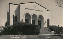 First Church of Christ Scientist San Mateo, CA Postcard Postcard Postcard