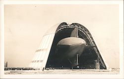 Blimp in Hanger,  Moffett Field Mountain View, CA Postcard Postcard Postcard