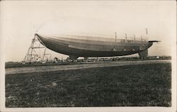 U.S. Navy Blimp, USS Macon or Akron Postcard