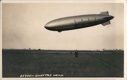 USS Akron (ZRS-4) at Sunnyvale May 15, 1932 Postcard