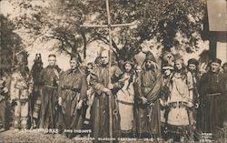 Mission Padres and Indians, Saratoga Blossom Festival Postcard