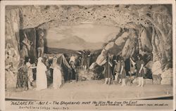 1907 Santa Clara College Nazareth Act 1- The Shepherds Meet the Wise Men from the East California Postcard Postcard Postcard