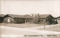 House at 833 Southampton Drive Palo Alto, CA Postcard Postcard Postcard