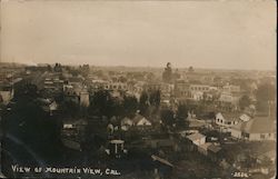 Panorama of Mountain View California Postcard Postcard Postcard