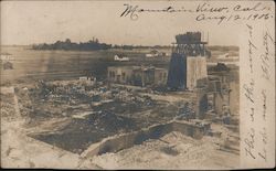 Ruins of Building that Appears to Have Burned Postcard