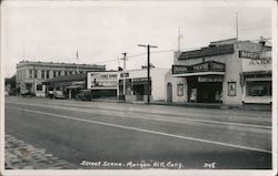 Street Scene, Granada Theatre Morgan Hill, CA Postcard Postcard Postcard