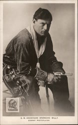 Gilbert M. "Broncho Billy" Anderson, Sitting Actors Postcard Postcard Postcard