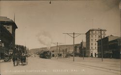 Looking Down Shattuck Avenue Postcard