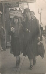 1936 Mother & Daughter Shattuck Avenue Berkeley, CA Postcard Postcard Postcard