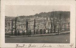 Ruins after Fire Berkeley, CA Postcard Postcard Postcard