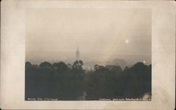 Berkeley Hills Fog Sunset - Campanile Postcard