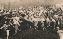 Large Group of UC Berkeley Students  Leap Year Labor Day Postcard