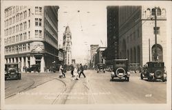 14th Street and Broadway the Heart of the Business District Oakland, CA Postcard Postcard Postcard