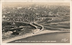 Oakland System of Ramps for S.F. - Oakland Bay Bridge California Postcard Postcard Postcard