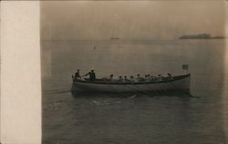 Sailors in a Boat San Francisco, CA Postcard Postcard Postcard