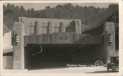 Broadway Tunnel (Caldecott) - West Portal Postcard