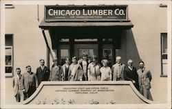 Chicago Lumber Co. Executive Staff and Office Force Postcard