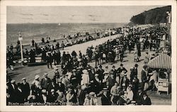 Beach and Boardwalk, Pacific City Burlingame, CA Postcard Postcard Postcard