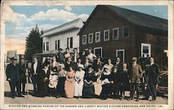 Studios and Working Forces of the Banner and Liberty Motion Picture Companies San Mateo, CA Postcard Postcard Postcard