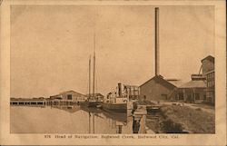 Head of Navigation, Redwood Creek Redwood City, CA Postcard Postcard Postcard