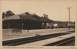 Southern Pacific Station Redwood City, CA Postcard Postcard Postcard