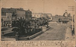 Plaza and Depot San Mateo, CA Postcard Postcard Postcard