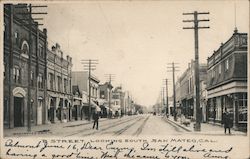 Street View, Looking South San Mateo, CA Postcard Postcard Postcard