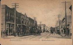 B. Street Looking North San Mateo, CA Postcard Postcard Postcard