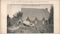 Episcopal Church, Oldest Stone Church on Pacific Coast Postcard