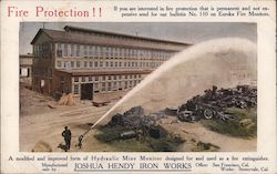 Fire Protection! - Joshua Hendy Iron Works San Francisco Postcard