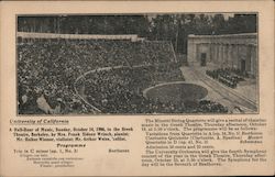 University of California, Greek Theatre Berkeley, CA Postcard Postcard Postcard